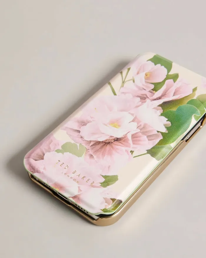 Ted Baker Tech Accessories Women LIRIOS 8211 Digital Floral Print IPhone 12 And 12 Pro Mirror Case Light Pink Ted Baker Tech Accessories Women LIRIOS 8211 Digital Floral Print IPhone 12 And 12 Pro Mirror Case Light Pink