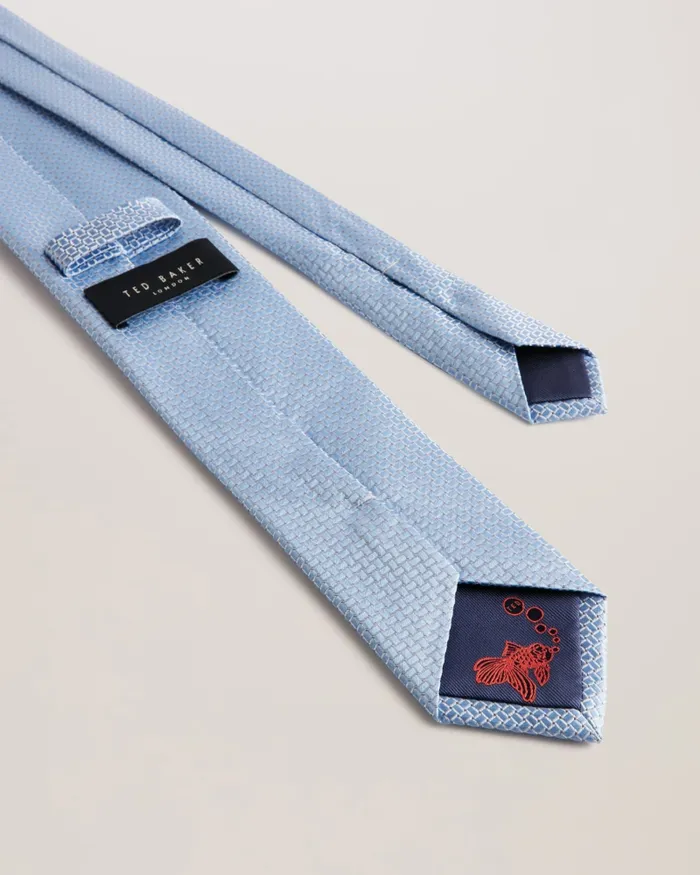 Ted Baker Ties and Bowties Men LEOPOLE 8211 Micro Geometric Pattern Silk Tie Light Blue Ted Baker Ties and Bowties Men LEOPOLE 8211 Micro Geometric Pattern Silk Tie Light Blue
