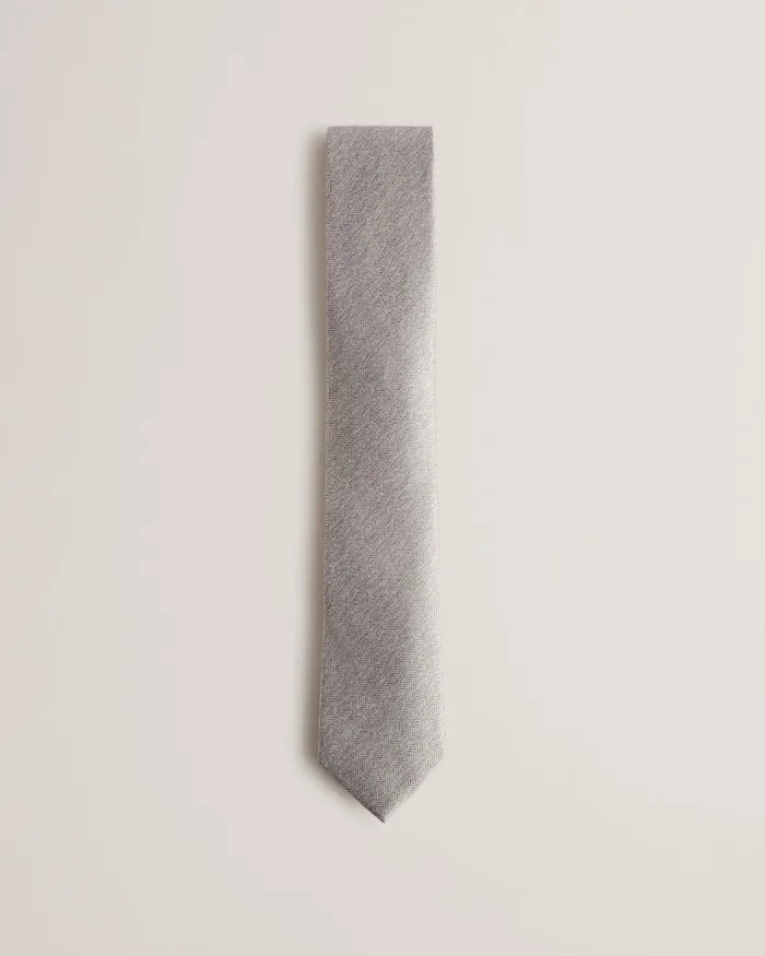 Ted Baker Ties and Bowties Men LEYTONE 8211 Herringbone Silk Tie Silver Ted Baker Ties and Bowties Men LEYTONE 8211 Herringbone Silk Tie Silver