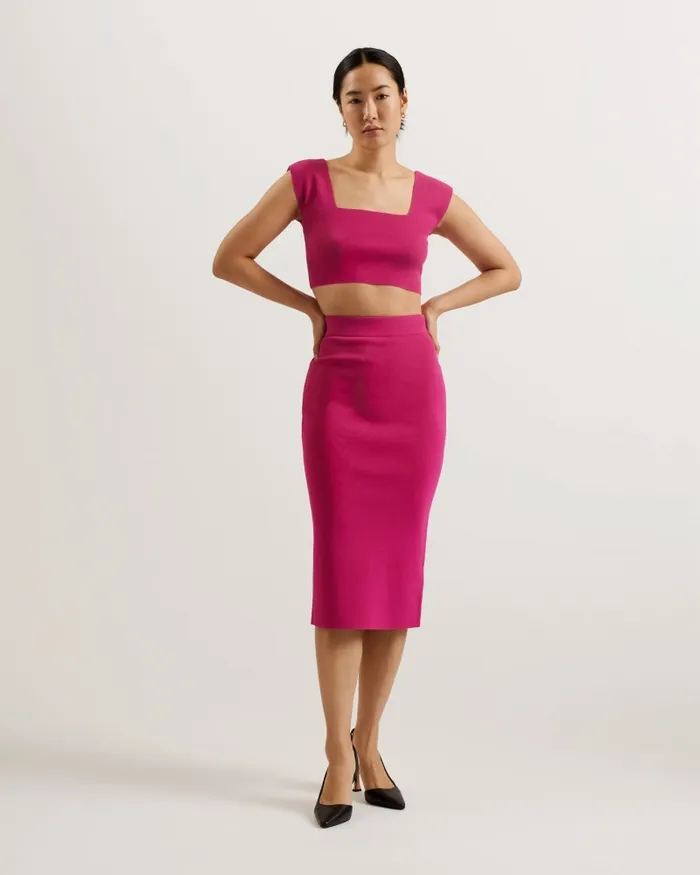 Ted Baker Tops and Blouses Women BRENHA 8211 Sleeveless Knitted Crop Top Purple Ted Baker Tops and Blouses Women BRENHA 8211 Sleeveless Knitted Crop Top Purple