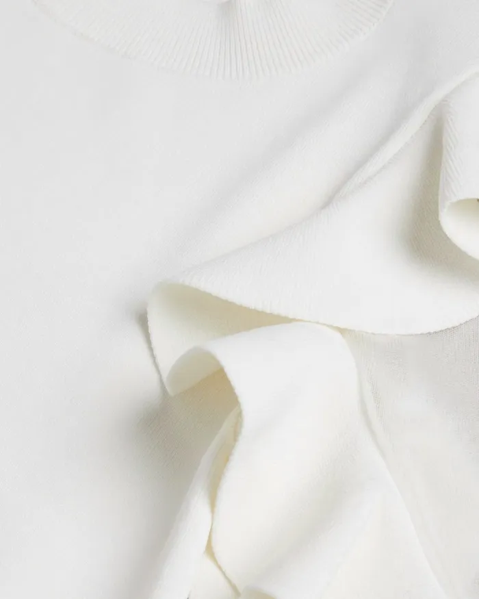 Ted Baker Tops and Blouses Women FLORAAS 8211 Fitted Knit Top With Sheer Shoulders White Ted Baker Tops and Blouses Women FLORAAS 8211 Fitted Knit Top With Sheer Shoulders White