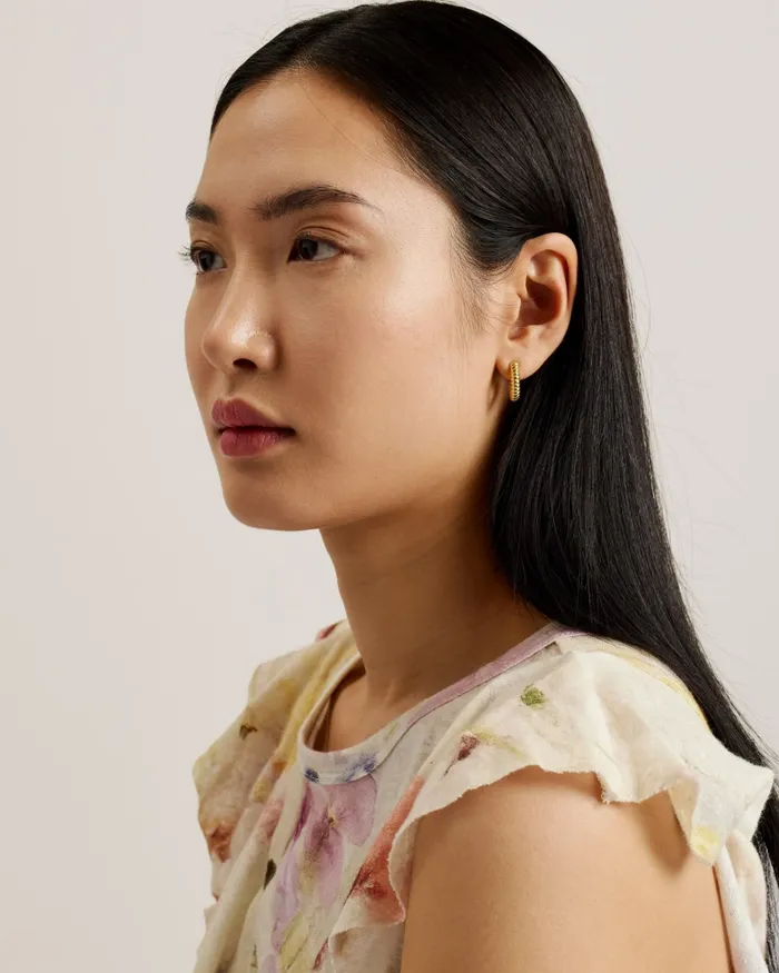 Ted Baker Tops and Blouses Women MARETAA 8211 Frill Trim Floral Cotton Linen Top White Ted Baker Tops and Blouses Women MARETAA 8211 Frill Trim Floral Cotton Linen Top White