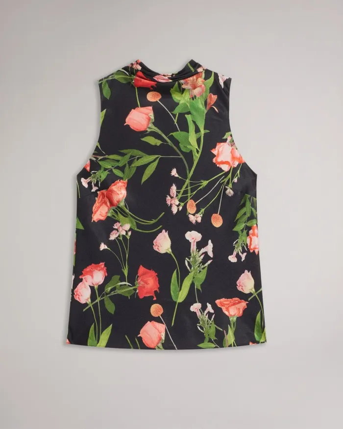 Ted Baker Tops and Blouses Women RAEVEN 8211 Cowl Neck Sleeveless Top Black
