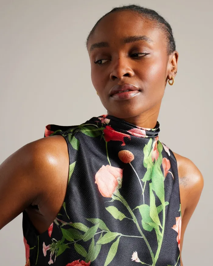 Ted Baker Tops and Blouses Women RAEVEN 8211 Cowl Neck Sleeveless Top Black Ted Baker Tops and Blouses Women RAEVEN 8211 Cowl Neck Sleeveless Top Black