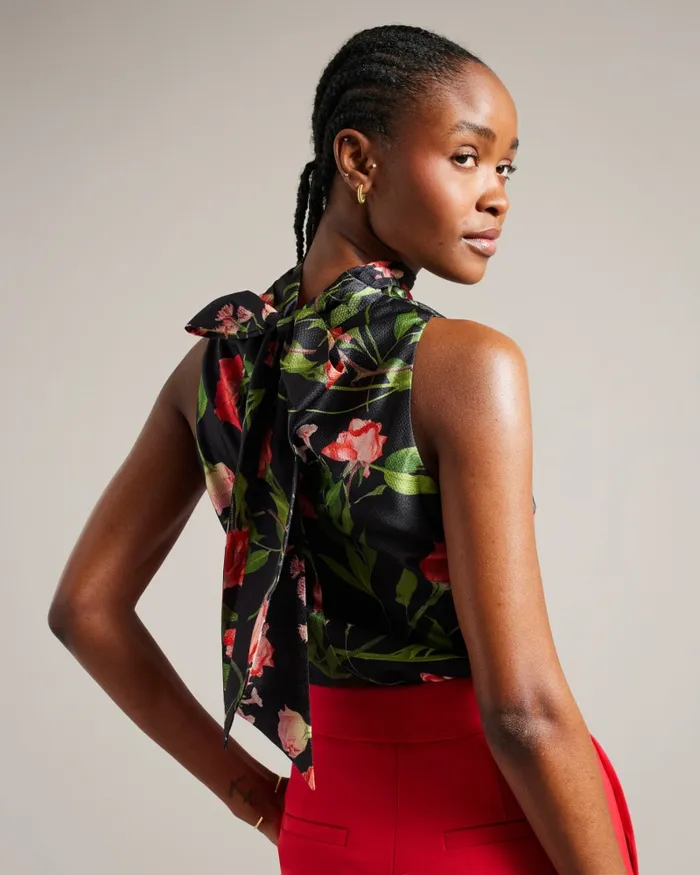 Ted Baker Tops and Blouses Women RAEVEN 8211 Cowl Neck Sleeveless Top Black Ted Baker Tops and Blouses Women RAEVEN 8211 Cowl Neck Sleeveless Top Black