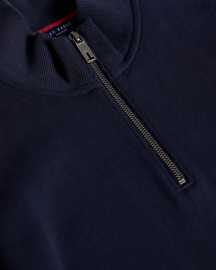 Ted Baker Tops Men ANTRAM 8211 Long Sleeve Half Zip Funnel Neck Navy Ted Baker Tops Men ANTRAM 8211 Long Sleeve Half Zip Funnel Neck Navy