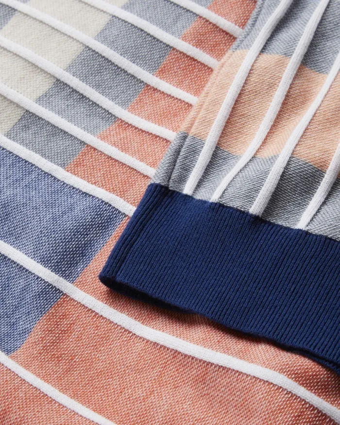 Ted Baker Tops Men BARDA 8211 Multi Stripe Colour Block Knitted TShirt Multicoloured Ted Baker Tops Men BARDA 8211 Multi Stripe Colour Block Knitted TShirt Multicoloured