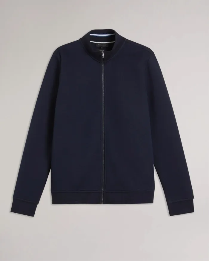 Ted Baker Tops Men TYMOS 8211 Long Sleeve Zip Through Jacket Navy
