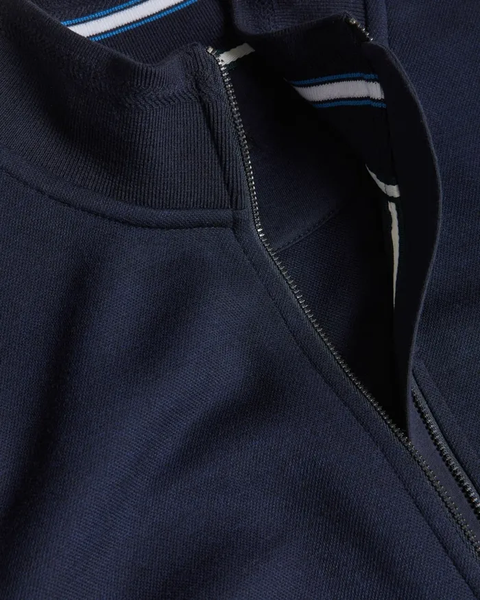 Ted Baker Tops Men TYMOS 8211 Long Sleeve Zip Through Jacket Navy Ted Baker Tops Men TYMOS 8211 Long Sleeve Zip Through Jacket Navy