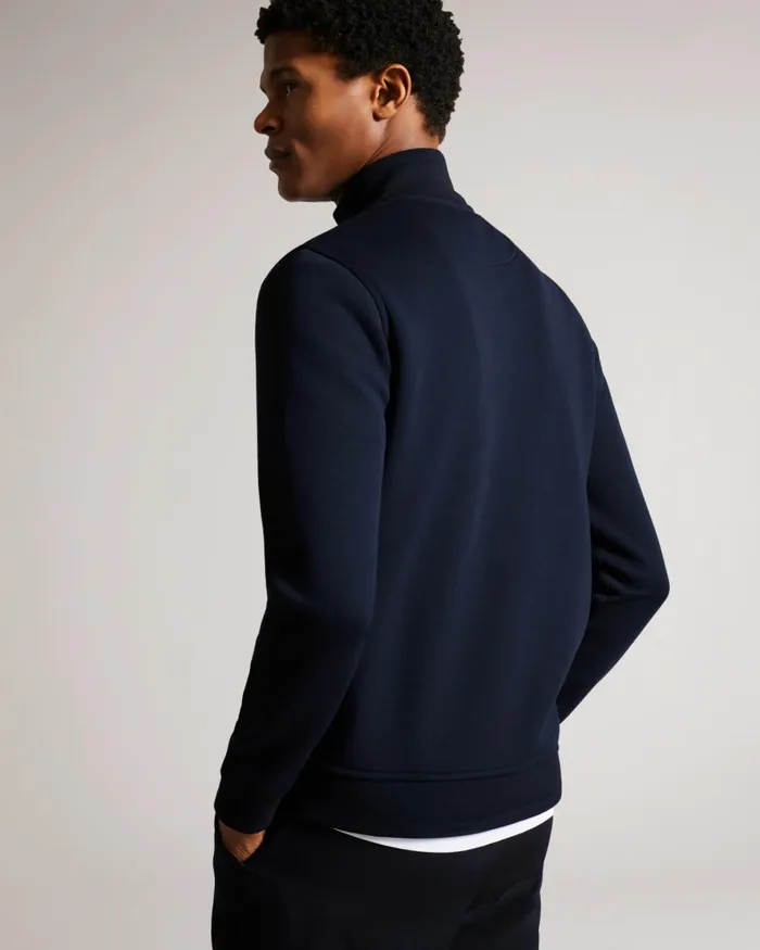 Ted Baker Tops Men TYMOS 8211 Long Sleeve Zip Through Jacket Navy Ted Baker Tops Men TYMOS 8211 Long Sleeve Zip Through Jacket Navy