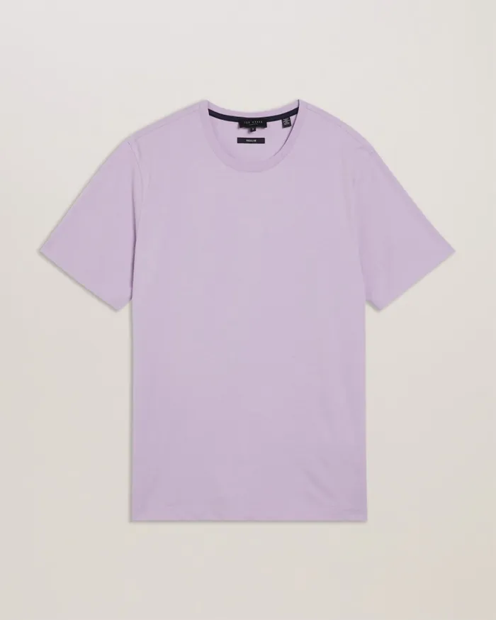 Ted Baker Tops Men TYWINN 8211 Short Sleeve Regular Fit Plain Tshirt Lilac