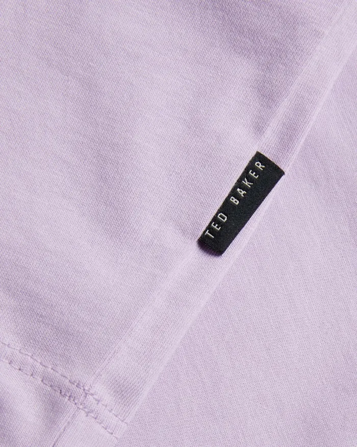 Ted Baker Tops Men TYWINN 8211 Short Sleeve Regular Fit Plain Tshirt Lilac Ted Baker Tops Men TYWINN 8211 Short Sleeve Regular Fit Plain Tshirt Lilac
