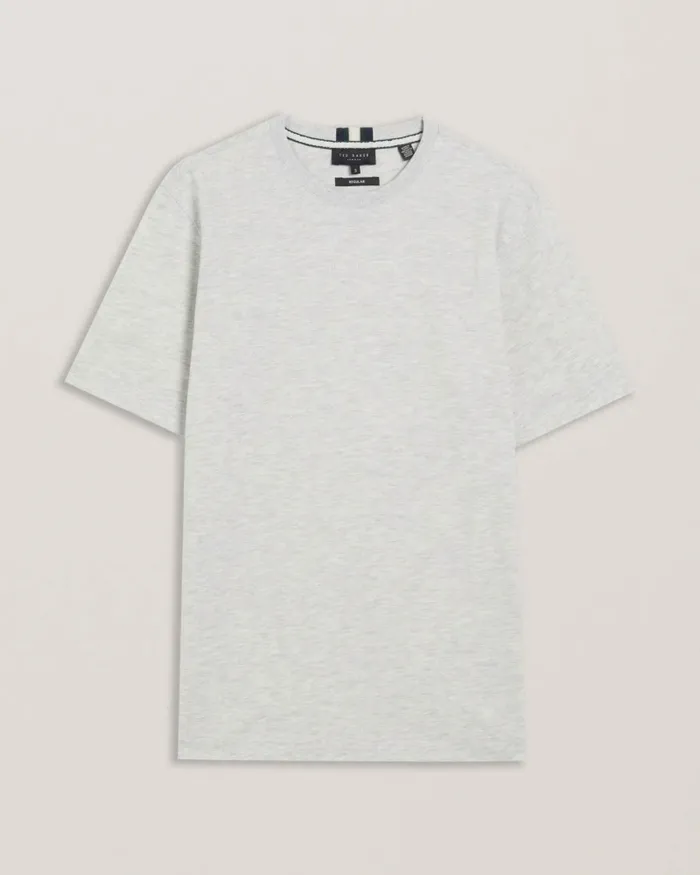 Ted Baker Tops Men WISKIN 8211 Branded Regular Fit TShirt Greymarl
