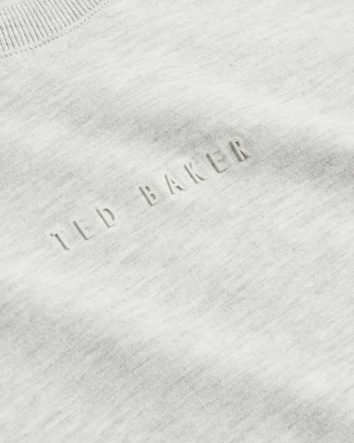 Ted Baker Tops Men WISKIN 8211 Branded Regular Fit TShirt Greymarl Ted Baker Tops Men WISKIN 8211 Branded Regular Fit TShirt Greymarl
