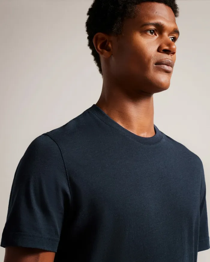 Ted Baker Tops Men ZEPPEL 8211 Cashmere Blend TShirt Navyblue Ted Baker Tops Men ZEPPEL 8211 Cashmere Blend TShirt Navyblue