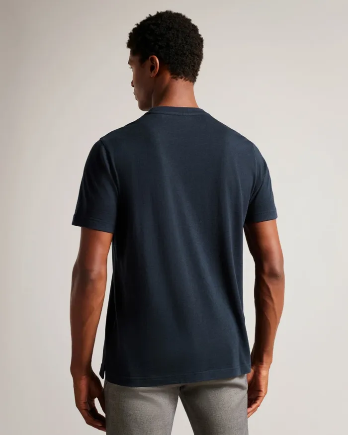 Ted Baker Tops Men ZEPPEL 8211 Cashmere Blend TShirt Navyblue Ted Baker Tops Men ZEPPEL 8211 Cashmere Blend TShirt Navyblue