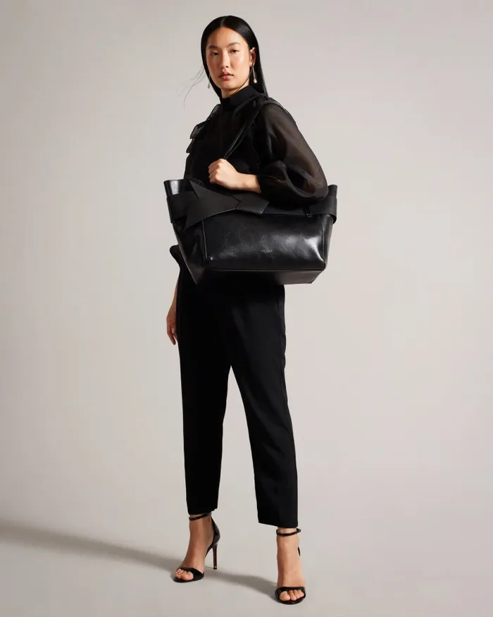 Ted Baker Tote Bags Women JIMMA 8211 PU Large Tote Bag Jetblack Ted Baker Tote Bags Women JIMMA 8211 PU Large Tote Bag Jetblack