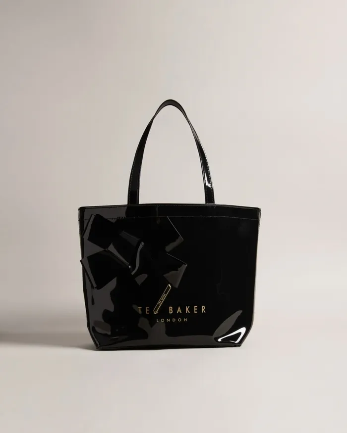 Ted Baker Tote Bags Women NIKICON 8211 Small Icon Bag With Knot Bow Black Ted Baker Tote Bags Women NIKICON 8211 Small Icon Bag With Knot Bow Black