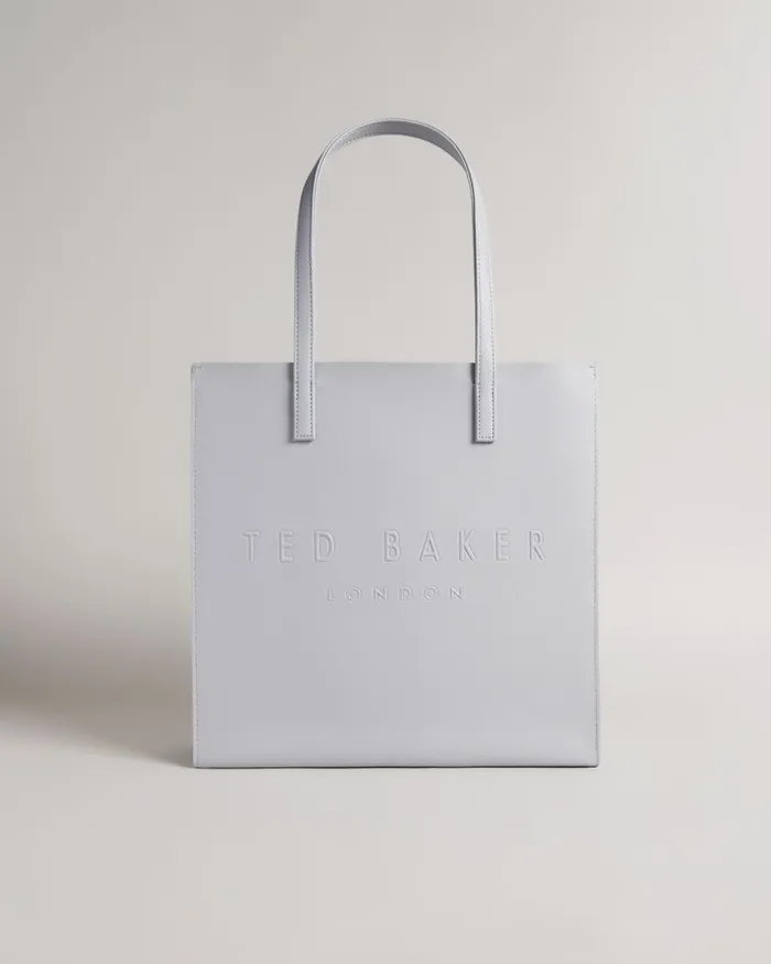 Ted Baker Tote Bags Women SOOCON 8211 Large Crosshatch Icon Bag Light Grey Ted Baker Tote Bags Women SOOCON 8211 Large Crosshatch Icon Bag Light Grey