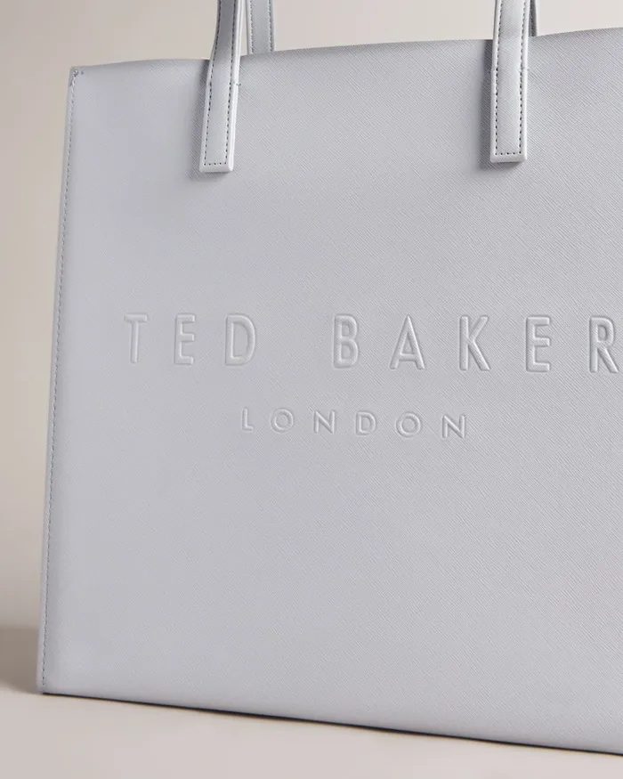 Ted Baker Tote Bags Women SOOCON 8211 Large Crosshatch Icon Bag Light Grey Ted Baker Tote Bags Women SOOCON 8211 Large Crosshatch Icon Bag Light Grey