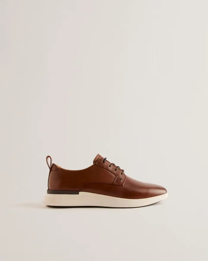 Ted Baker Trainers Men DORSSET 8211 Leather Lace Up Hybrid Trainers Dark Orange Ted Baker Trainers Men DORSSET 8211 Leather Lace Up Hybrid Trainers Dark Orange