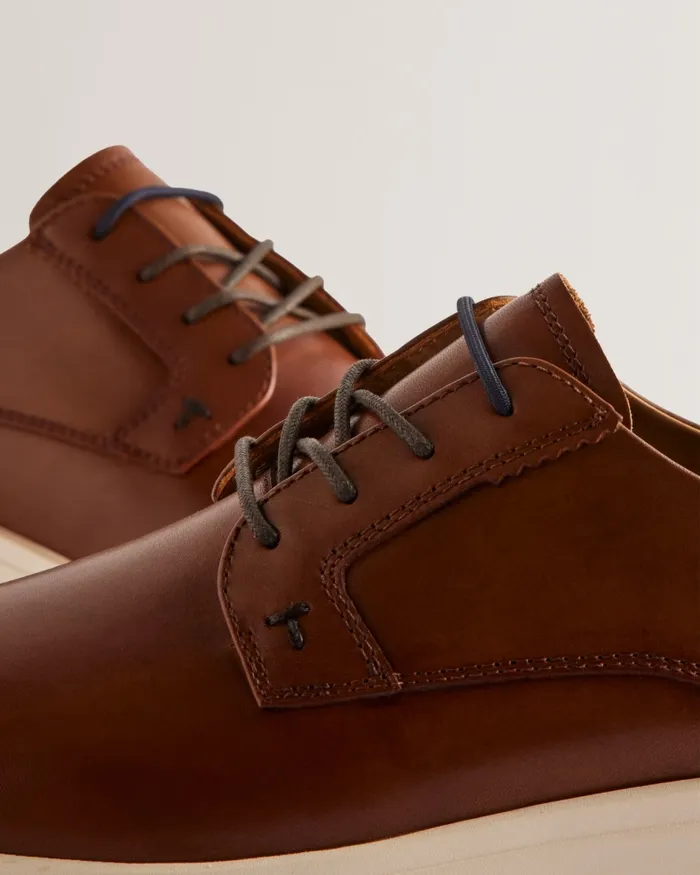 Ted Baker Trainers Men DORSSET 8211 Leather Lace Up Hybrid Trainers Dark Orange Ted Baker Trainers Men DORSSET 8211 Leather Lace Up Hybrid Trainers Dark Orange