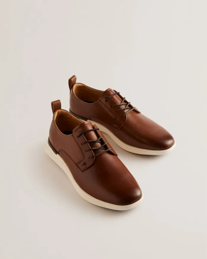 Ted Baker Trainers Men DORSSET 8211 Leather Lace Up Hybrid Trainers Dark Orange Ted Baker Trainers Men DORSSET 8211 Leather Lace Up Hybrid Trainers Dark Orange