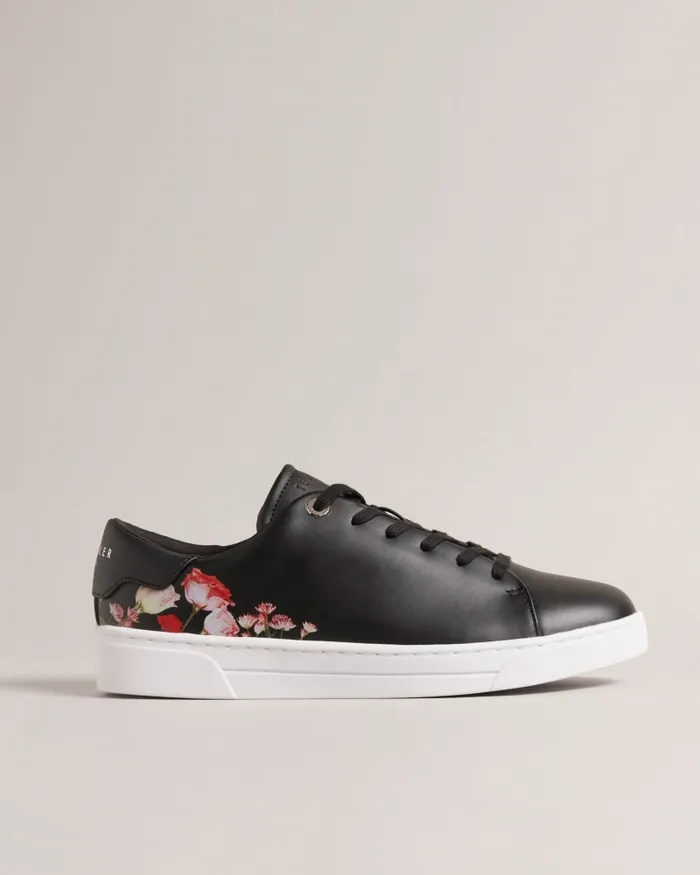 Ted Baker Trainers Women ARLITA 8211 Floral Print Cupsole Trainers Black Ted Baker Trainers Women ARLITA 8211 Floral Print Cupsole Trainers Black