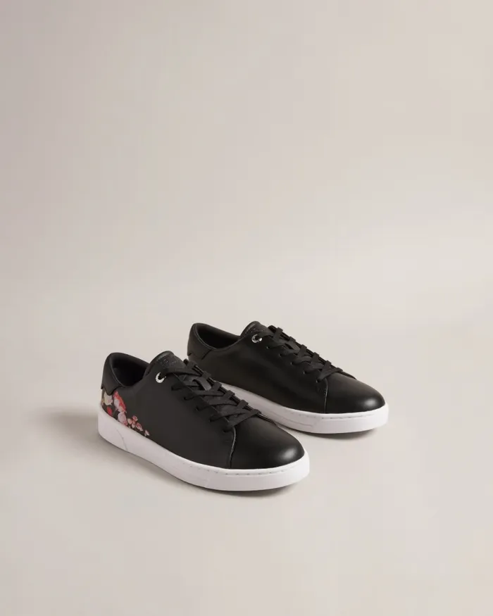 Ted Baker Trainers Women ARLITA 8211 Floral Print Cupsole Trainers Black Ted Baker Trainers Women ARLITA 8211 Floral Print Cupsole Trainers Black