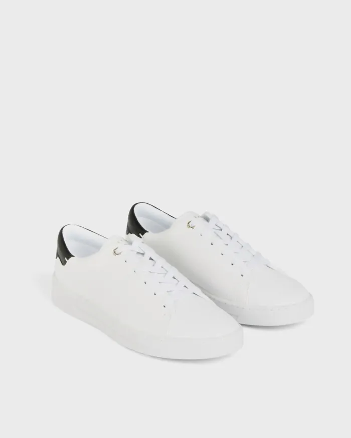 Ted Baker Trainers Women KIMMII 8211 Tumbled Leather Trainers Whiteblack Ted Baker Trainers Women KIMMII 8211 Tumbled Leather Trainers Whiteblack