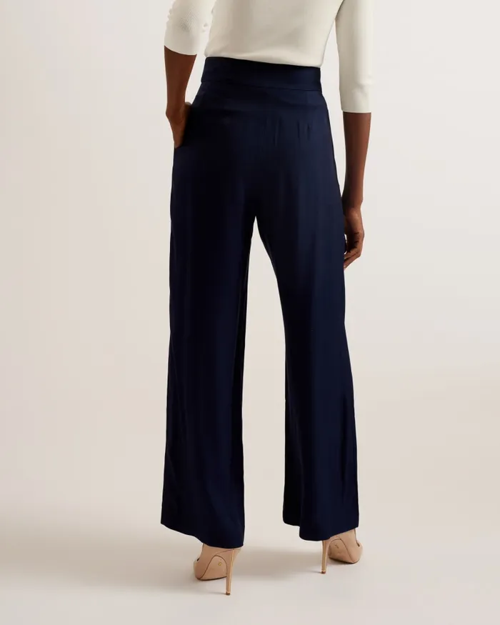 Ted Baker Trousers and Shorts Women KRISSI 8211 Wide Leg Trousers Navy Ted Baker Trousers and Shorts Women KRISSI 8211 Wide Leg Trousers Navy