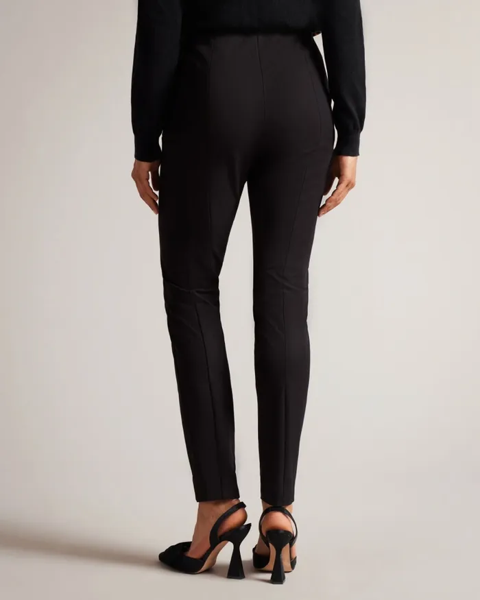 Ted Baker Trousers and Shorts Women LIROI 8211 High Waisted Trousers With Faux Poppers Black Ted Baker Trousers and Shorts Women LIROI 8211 High Waisted Trousers With Faux Poppers Black
