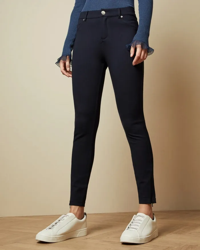 Ted Baker Trousers and Shorts Women STRENTI 8211 Skinny Zip Cuff Ponti Jeggings Dark Blue Ted Baker Trousers and Shorts Women STRENTI 8211 Skinny Zip Cuff Ponti Jeggings Dark Blue