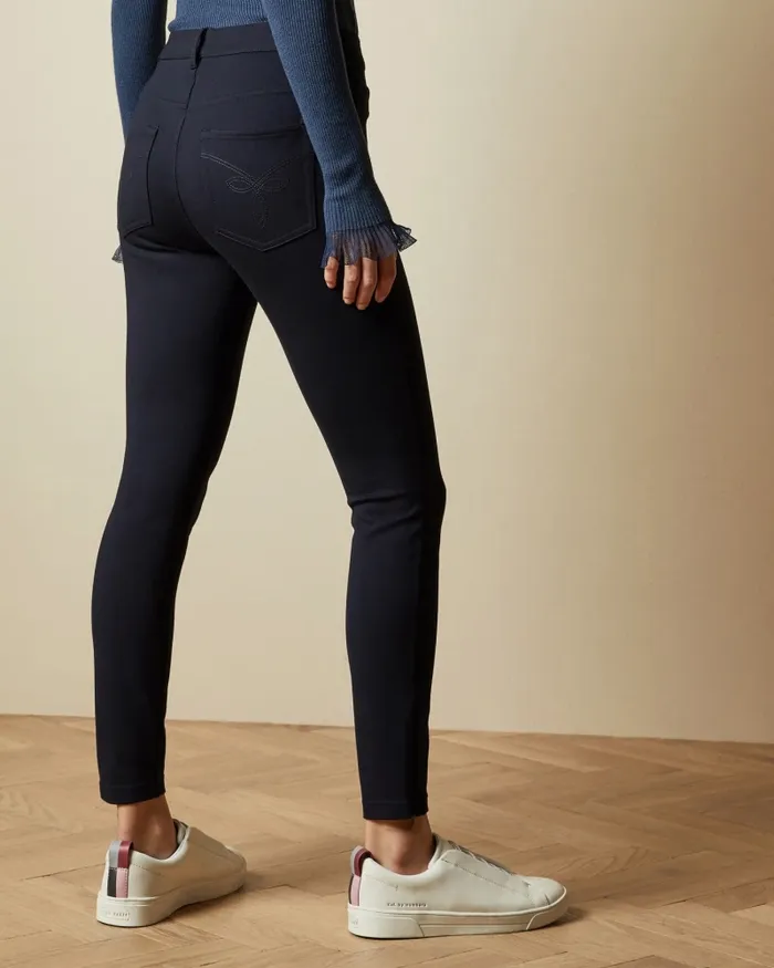 Ted Baker Trousers and Shorts Women STRENTI 8211 Skinny Zip Cuff Ponti Jeggings Dark Blue Ted Baker Trousers and Shorts Women STRENTI 8211 Skinny Zip Cuff Ponti Jeggings Dark Blue