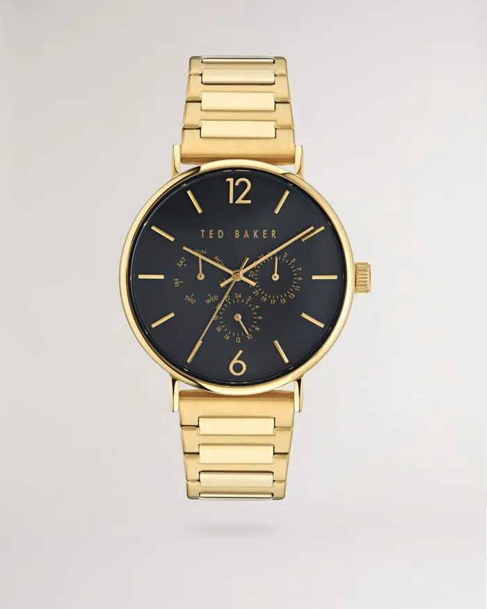 Ted Baker Watches and Jewellery Men PHYLIPY 8211 Phylipa Gents Multifunction Bracelet Watch Gold Colour Ted Baker Watches and Jewellery Men PHYLIPY 8211 Phylipa Gents Multifunction Bracelet Watch Gold Colour