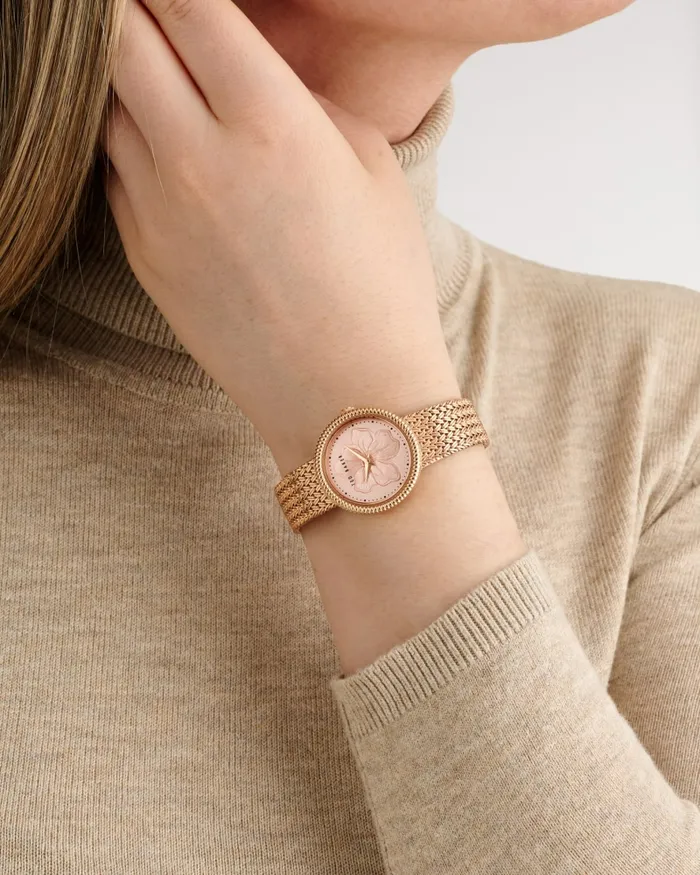 Ted Baker Watches Women EMILYE 8211 Emily Flower Bracelet Watch Rose Gold Colour Ted Baker Watches Women EMILYE 8211 Emily Flower Bracelet Watch Rose Gold Colour