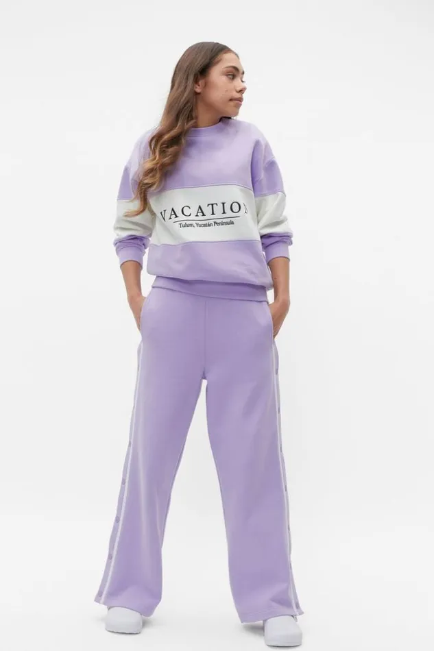 Teen Colourblock Sweat Amethyst Seed Heritage TShirts and Tops