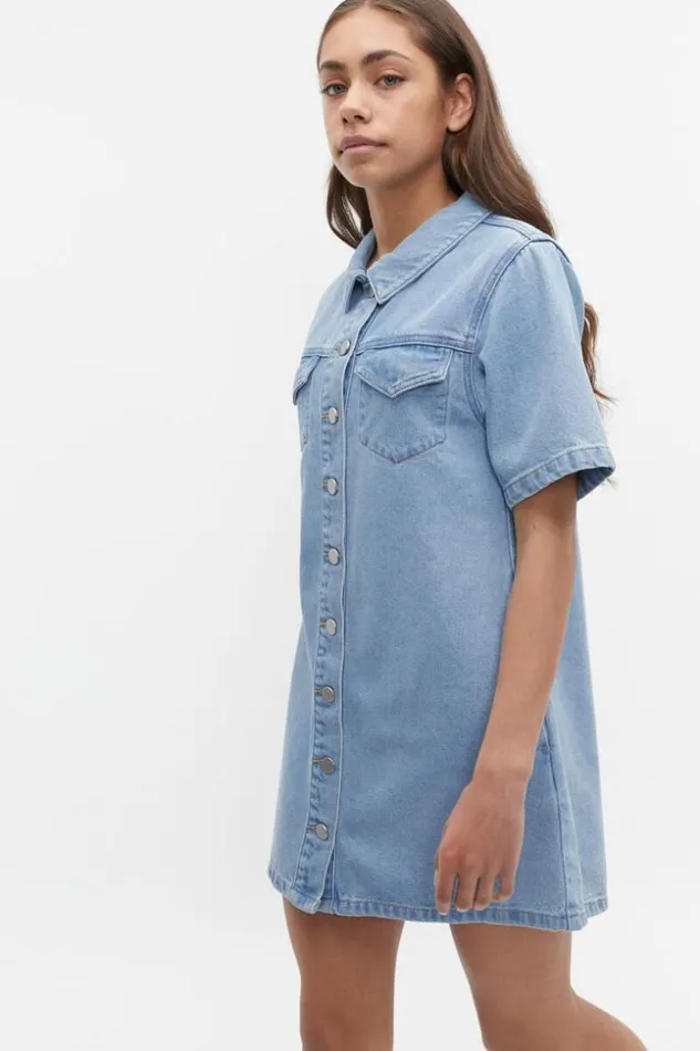 Teen Denim Dress Washed Blue Seed Heritage Dresses