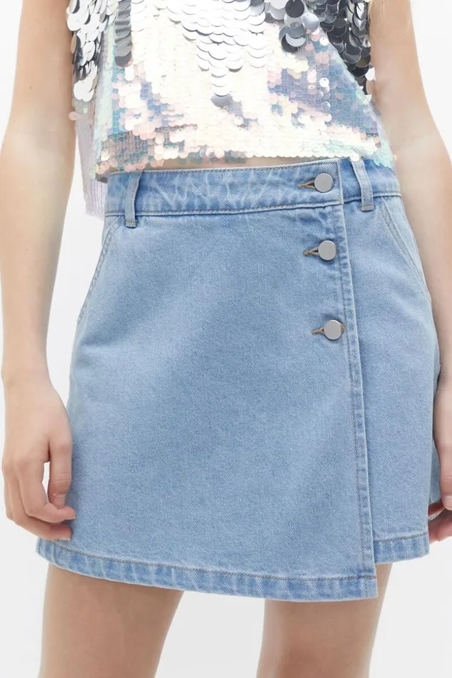 Teen Denim Skort Washed Blue Seed Heritage Denim and Jeans