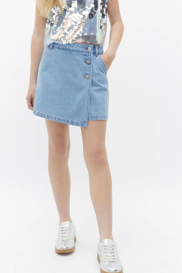 Teen Denim Skort Washed Blue Seed Heritage Denim and Jeans