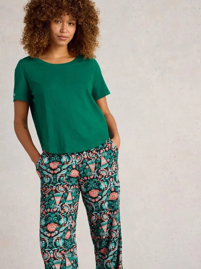 Tessa PJ Set Black Print Women White Stuff Nightwear Tessa PJ Set Black Print Women White Stuff Nightwear