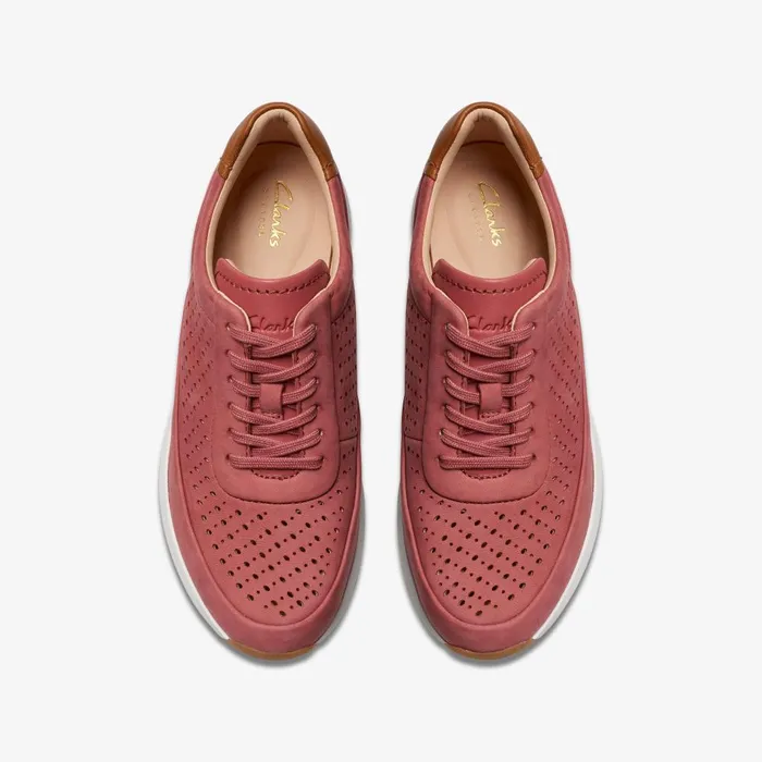 TIVOLI GRACE Dusty Rose Nubuck Women Clarks Sneakers