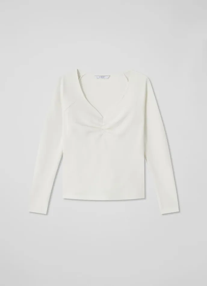 Tops Women LKBennett Anabella Cream Top With LENZING ECOVERO Viscose Ivory