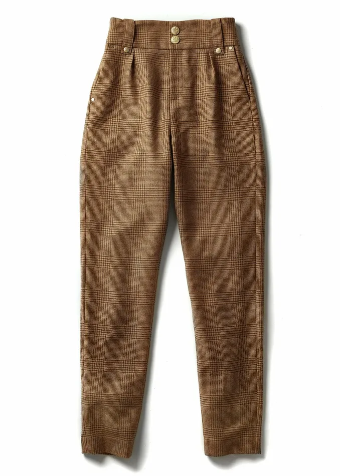 Trousers Holland Cooper Womens High Waisted Peg Trouser Tawny Trousers Holland Cooper Womens High Waisted Peg Trouser Tawny