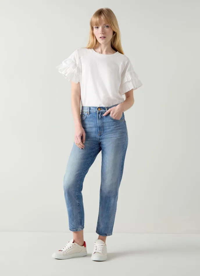 Trousers Women LKBennett Fara Mid Indigo Denim Cropped Jeans Indigo Trousers Women LKBennett Fara Mid Indigo Denim Cropped Jeans Indigo