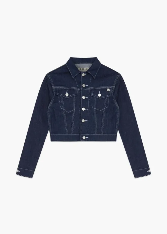 Trucker Denim Jacket Indigo Indigo Women Fiorucci Trucker Denim Jacket Indigo Indigo Women Fiorucci