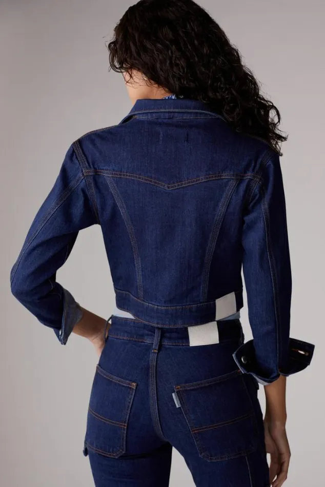Trucker Denim Jacket Mid Wash Mid Wash Women Fiorucci Trucker Denim Jacket Mid Wash Mid Wash Women Fiorucci