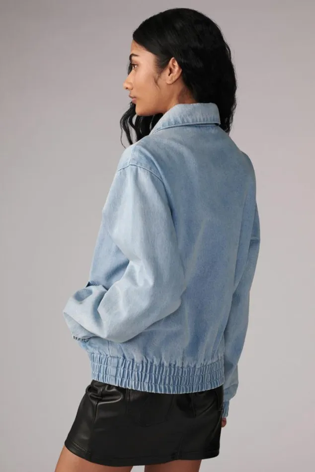 Unisex Logo Denim Jacket Blue Blue Women Fiorucci Unisex Logo Denim Jacket Blue Blue Women Fiorucci