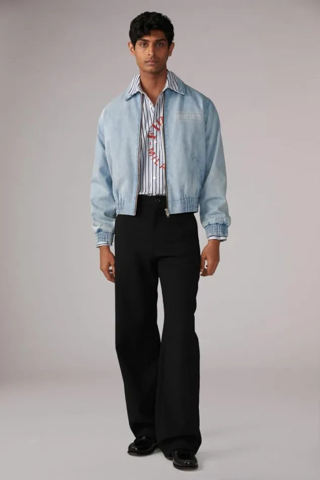 Unisex Logo Denim Jacket Blue Blue Women Fiorucci Unisex Logo Denim Jacket Blue Blue Women Fiorucci