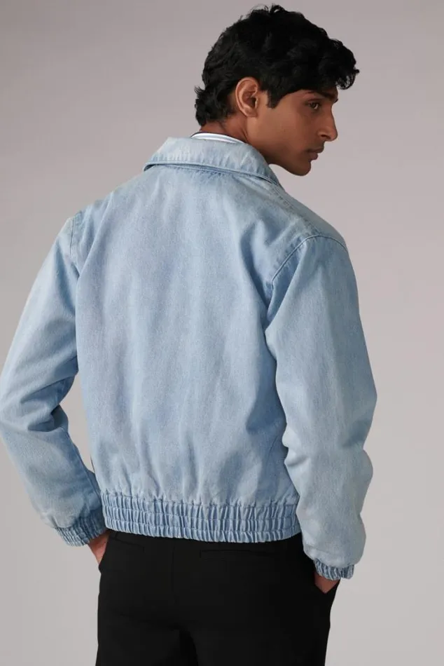 Unisex Logo Denim Jacket Blue Blue Women Fiorucci Unisex Logo Denim Jacket Blue Blue Women Fiorucci